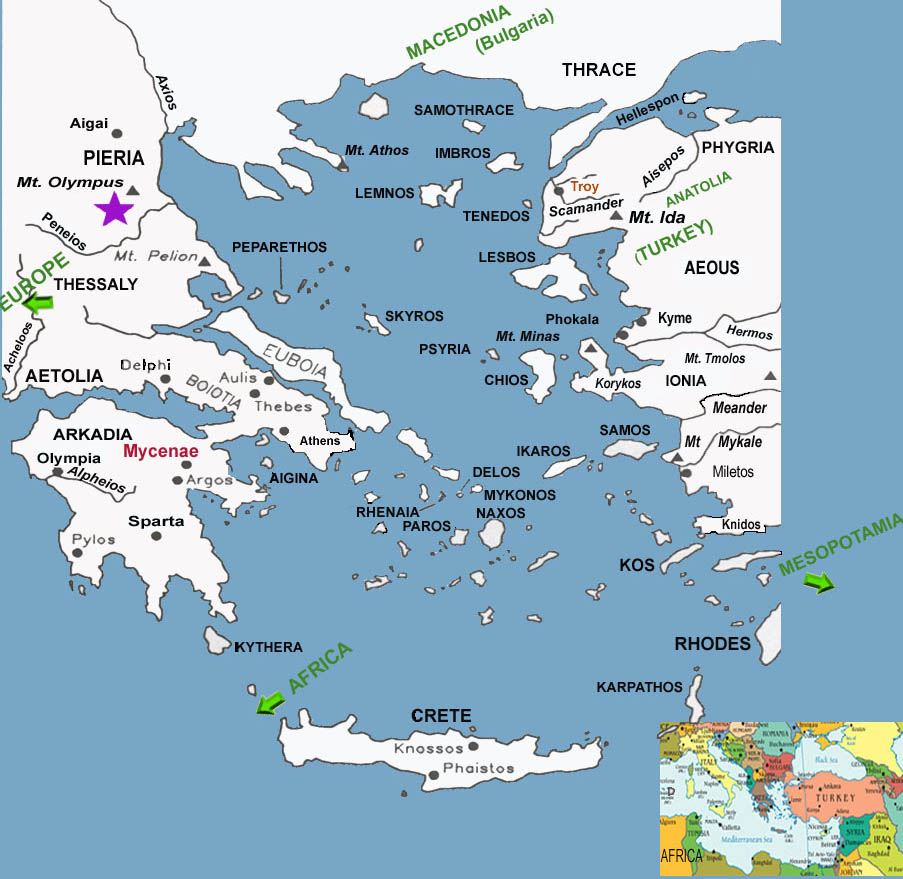 Map of the Mediterranean, Paul Marc Washington, paleoneolithic@yahoo.com 